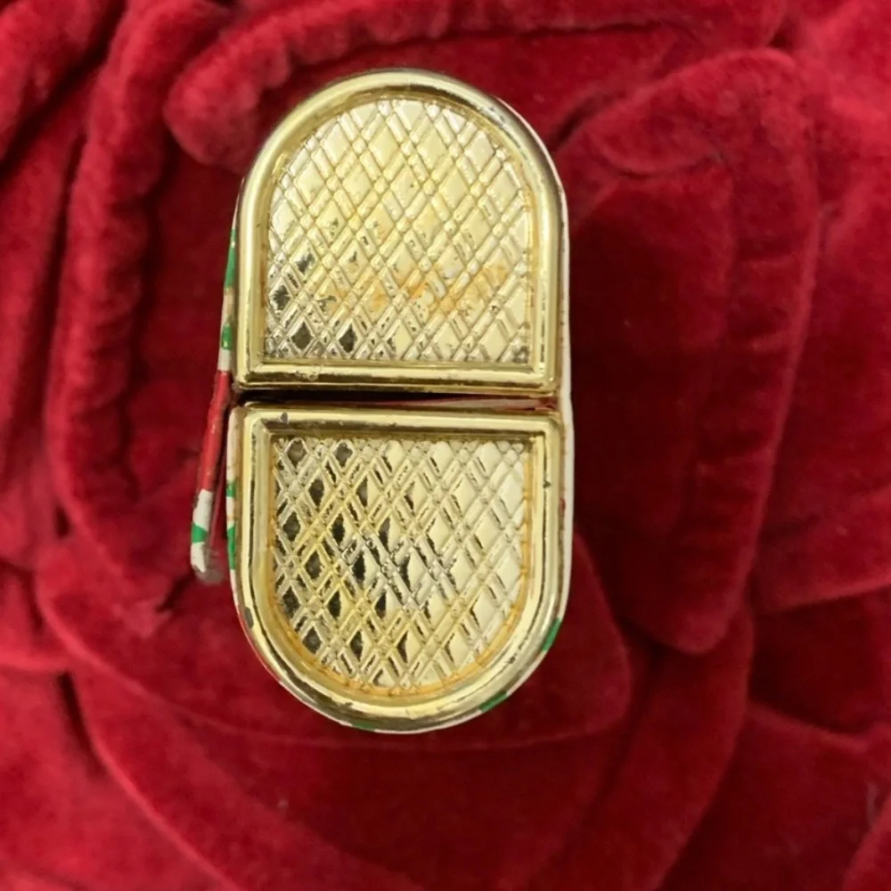 Vintage Floral Lipstick Case - Dual with Mirror